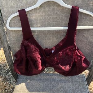 Glamorise Bra - Deep Burgundy - 50C